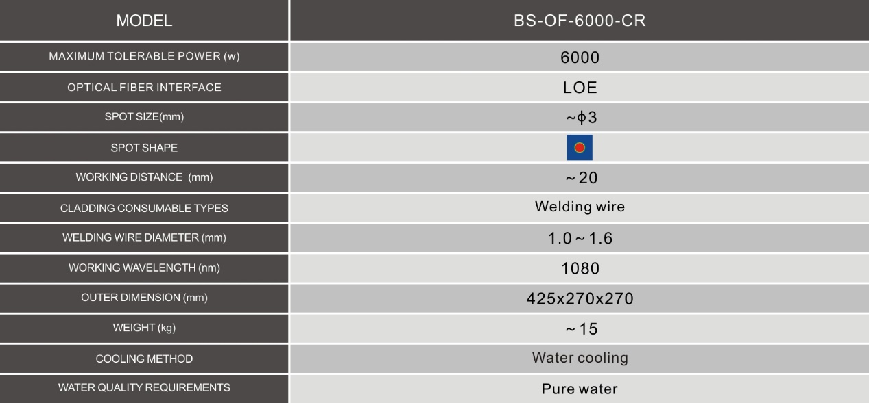 Center Fuse Laser Cladding Head, Laser Fuse